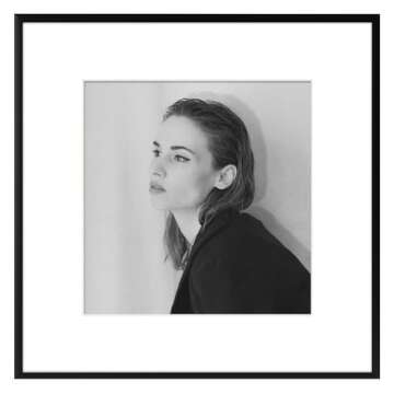 Golden State Art - 12x12 Aluminum Picture Frame - with Mat for 8x8 Photo or Without Mat for 12 x 12 ...