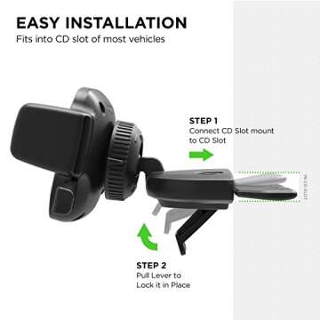 iOttie Easy One Touch 4 CD Slot Car Mount for Smartphones