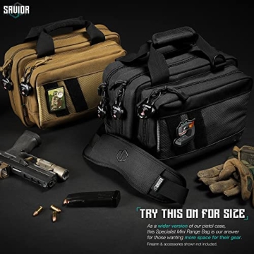Savior Specialist Mini Range Bag - Durable Dual Pistol Case