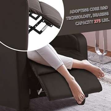 Modern Recliner Chair for Living Room with Massage Function