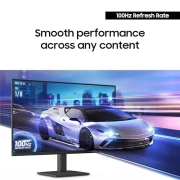 SAMSUNG 22" Essential Monitor with IPS, 100Hz Refresh Rate, Ergonomic Design
