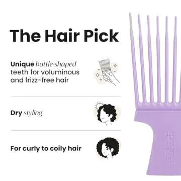 Tangle Teezer Hair Pick for Curly Hair - Volume & Lift