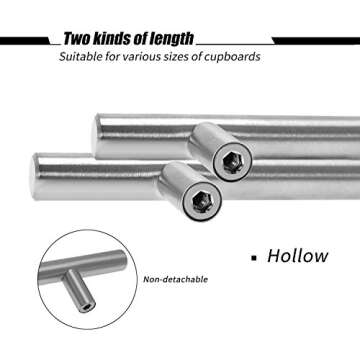 Aybloom Stainless Steel Cabinet Handles Set of 30