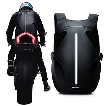 WEPLAN Waterproof Motorcycle Backpack for Men & Women, Helmet Carrier