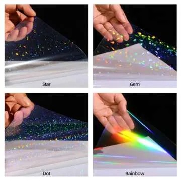 Shop 36 Sheets Holographic Sticker Paper for Crafts