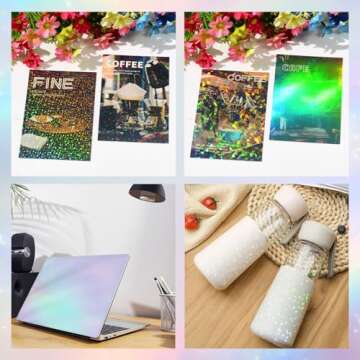 Shop 36 Sheets Holographic Sticker Paper for Crafts