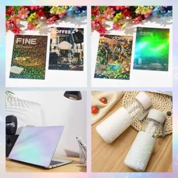 Shop 36 Sheets Holographic Sticker Paper for Crafts