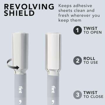 Flint Plus Retractable Lint Roller for Pet Hair