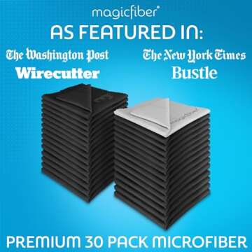 MagicFiber 30 Pack Microfiber Cloths for Any Lens and Screen