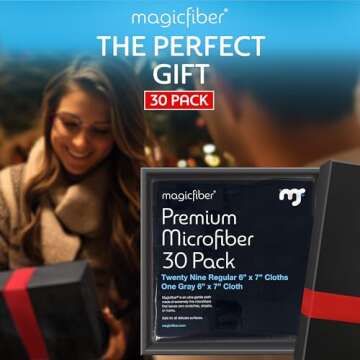 MagicFiber 30 Pack Microfiber Cloths for Any Lens and Screen