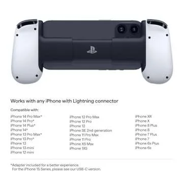 BACKBONE One Mobile Gaming Controller for iPhone (Lightning) - PlayStation Edition - 1st Gen - Turn Your iPhone into a Gaming Console - Play Xbox, PlayStation, Call of Duty, Roblox, Minecraft & More