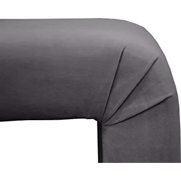 Velvet Upholstered Bench Modern Contemporary Design