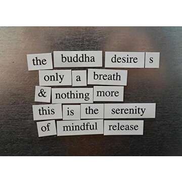 Magnetic Poetry - Zen Kit - Words for Refrigerator - Write Poems and Letters on The Fridge - Made in The USA