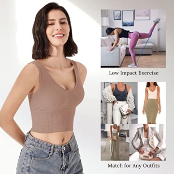 Eleplus Women's Comfy Cami Bra Pack Yoga Lounge Essential