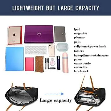 Stylish BUG Women Laptop Tote Bag for Work and Travel