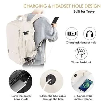 Beraliy Travel Backpack - Airline Approved Stylish Carry On