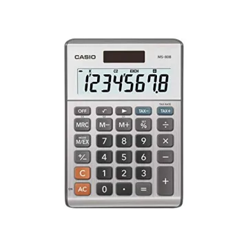 Casio MS-80B Solar Desktop Calculator Large Display Tactile Keys