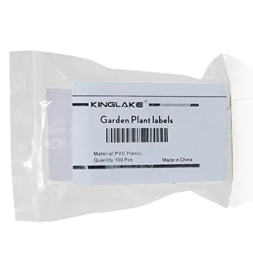 KINGLAKE Plant Labels,Plastic Plant Labels 4 Inch,Plant Tags,100 Pcs Nursery Garden Labels Plant Markers for Outdoor Garden Waterproof,Plant Name Tags Garden Stake Tags White