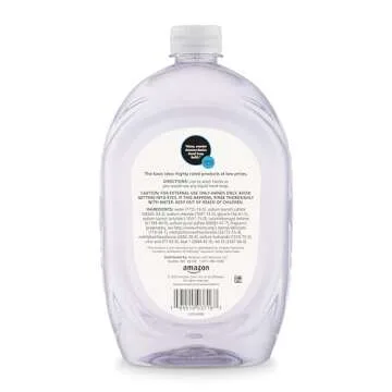 Amazon Basics Gentle & Mild Clear Liquid Hand Soap Refill, Triclosan-Free, 50 Fl Oz (Pack of 2) (Previously Solimo)