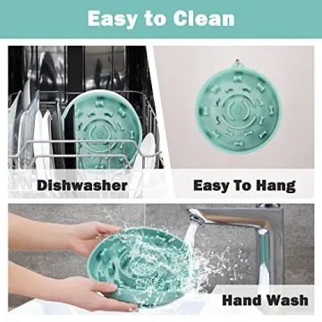 Silicone Slow Feeder Dog Bowl with Suction Cup for Healthy Eating