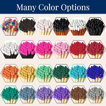 4" Rainbow Matches (100 Count, with Striking Stickers Included) | Decorative Unique & Fun for Your Home, Gifts, Accessories & Events | Premium Long Wood Safety Matches by Thankful Greetings