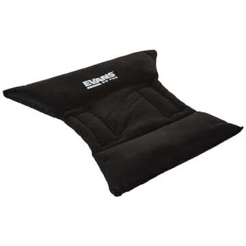 Evans EQ Pad Bass Drum Dampeners - Bass Drum Sound Dampening - Attaches to Drum Shell - Adjustable, Hinged - Controls Attack & Sustain - Great for Close Drum Mics - 1 Multi-Use Pad