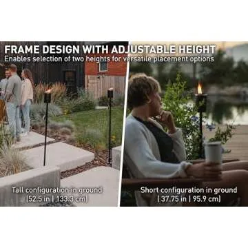 Solo Stove Mesa Torch - 5 Hour Burn, Adjustable Height, Durable Steel