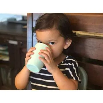 Miracle Bean X Kids Bamboo Fibre Drinking Cups, (Set of 6) for Milk, Juice, Water, Non Toxic, Biodegradable, Eco Friendly 8oz