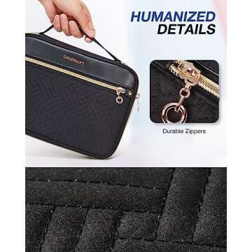 BAGSMART Travel Tech Organizer - Double Layer Cord Case