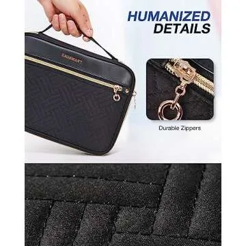 BAGSMART Travel Tech Organizer - Double Layer Cord Case