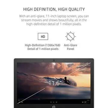 HP Chromebook 11-inch Laptop - Up to 15 Hour Battery Life - MediaTek - MT8183 - 4 GB RAM - 32 GB eMMC Storage - 11.6-inch HD Display - with Chrome OS™ - (11a-na0021nr, 2020 model, Snow White)