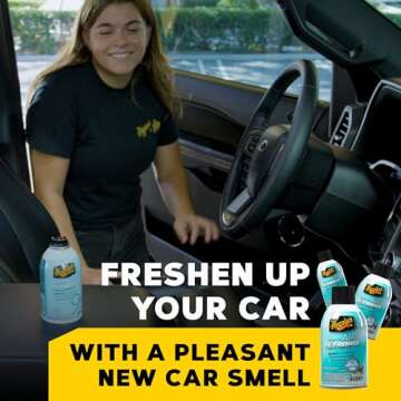 Meguiar's Whole Car Air Refresher - New Car Scent Spray, Odor Eliminator