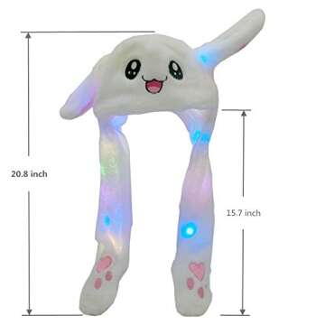 Obovoid Rabbit Hat with Pop-Up Ears for Celebrations