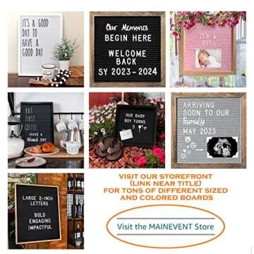 Pink Letter Board With Letters 10x10 Oak Frame, Pink Message Board With Letters Set, Felt Letter Board Pink with 374 Precut Letters and Symbols, Pink Felt Letterboard For School Or Baby Announcement