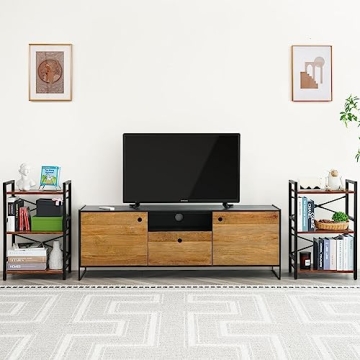 Yoobure 3 Tier Small Bookshelf for Home Office Storage