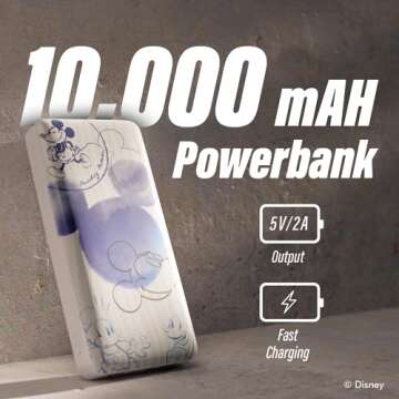 Mickey Mouse 10,000mAh Portable Charger for All Fans