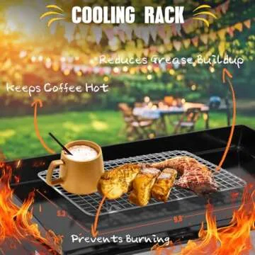 RINPIR 33PCS Griddle Accessories Kit for Blackstone, Flat Top Grill Accessories Tools with Cooling Rack, Melting Dome and Burger Press, Professional Hibachi Spatula Gift Set for Outdoor Teppanyaki BBQ