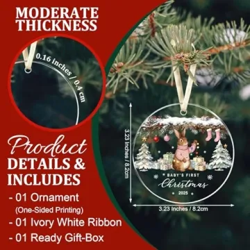 Delightful Baby Girl First Christmas Ornament 2025 - A Cherished Keepsake for New Parents
