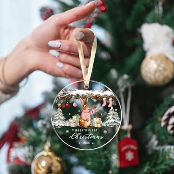 Baby Girl First Christmas Ornament 2025 - Cherished Keepsake