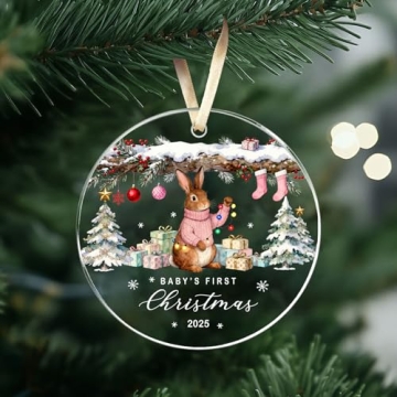 Baby Girl First Christmas Ornament 2025 - Cherished Keepsake