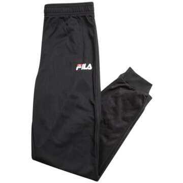 Fila Boys' Active Tracksuit Set - 2 Piece Performance Tricot Sweatshirt and Jogger Sweatpants - Activewear Set for Boys, 8-12