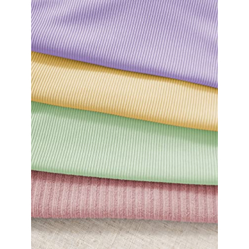 MakeMeChic Women's Ribbed Knit Crop Tops Pack Stylish Comfort