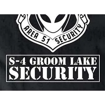 Smart People Clothing Area 51 jacket with White/Reflective Decorations, Area 51 security jacket.