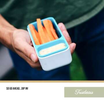 Trudeau Snack and Dip, Tropical,5.75 x 1.5 x 2.25 inches