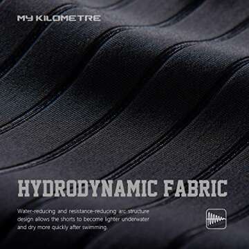 Durable MY KILOMETRE Men's Swim Jammers for Training and Racing