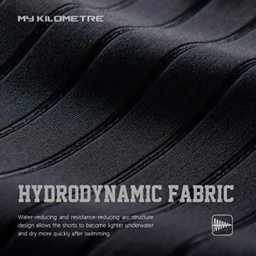 Durable MY KILOMETRE Men's Swim Jammers for Training and Racing