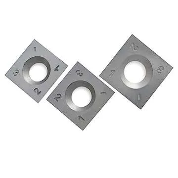 FOXBC 14mm Indexable Carbide Inserts Replacement for Grizzly H7319 Inserts and Grizzly Spiral Cutterhead Jointer Planer 14 x 14 x 2mm - 10 Pack