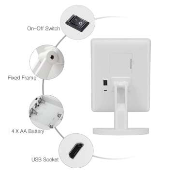 Adjustable Brightness Lighted Bathroom Mirror