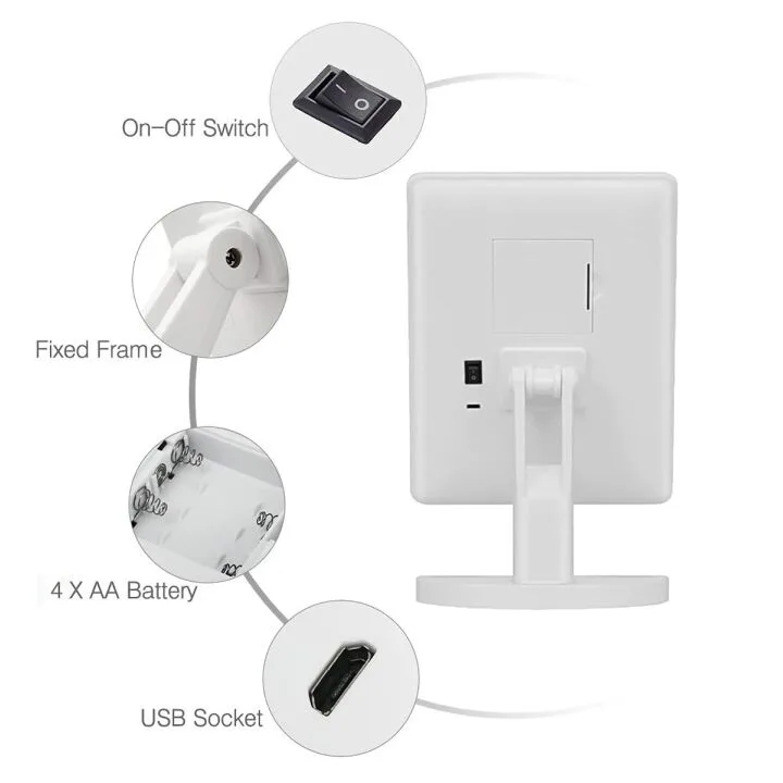 Adjustable Brightness Lighted Bathroom Mirror