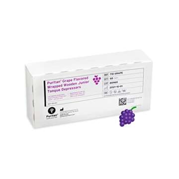 Super Duper Grape Flavored Tongue Depressors - 50 Count, Individually Wrapped